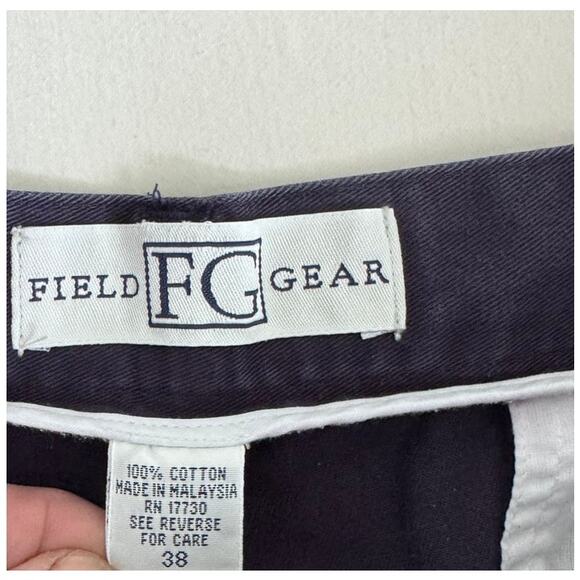 Field Gear Vintage Navy Blue Pleated Mens Shorts Size 38 - Picture 4 of 7